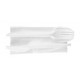 Juego de cubiertos desechables (cuchara, tenedor, cuchillo) 500ud