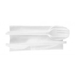 Juego de cubiertos desechables (cuchara, tenedor, cuchillo) 500ud