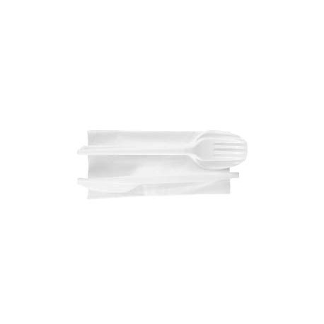 Juego de cubiertos desechables (cuchara, tenedor, cuchillo) 500ud