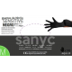 Guante de nitrilo sensitive sin polvo negro Sanyc 100 ud