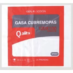 Gasas cubremopas de algodón Qalita 25 ud