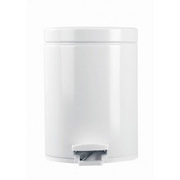 Cubo con pedal en color blanco Brabantia